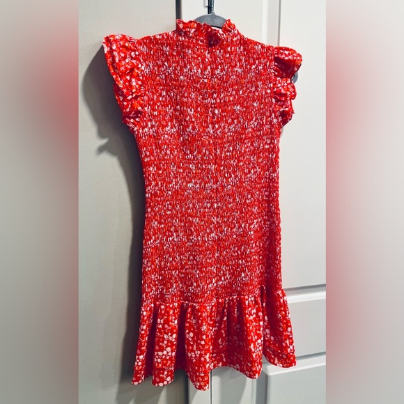 NEW! French Connection Hibiscus Verona Floral Smocked
Minidress. Size: Small - Picture 6 of 8